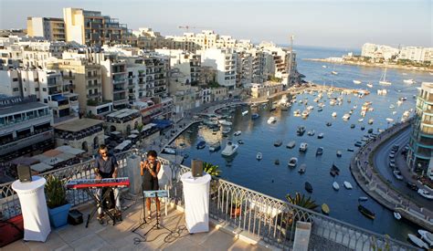 The rooftop terrace of boutique Hotel Juliani, St Julians, Malta ...