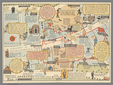 A Map of Whitehall : Past and present, being a compendious guide to ...