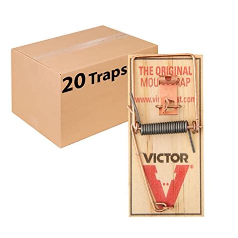 Victor M156-20 Metal Pedal Sustainably Sourced FSC Wood Snap Mouse Trap ...