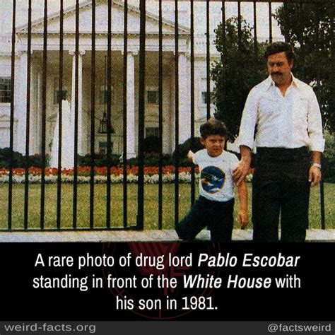 Pablo Escobar White House Photo