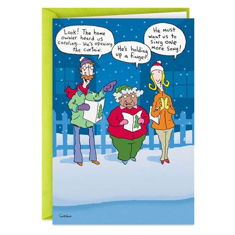 Flipping Christmas Spirit Carolers Funny Christmas Card for only USD 3. ...