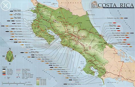 Mapas Geográficos da Costa Rica