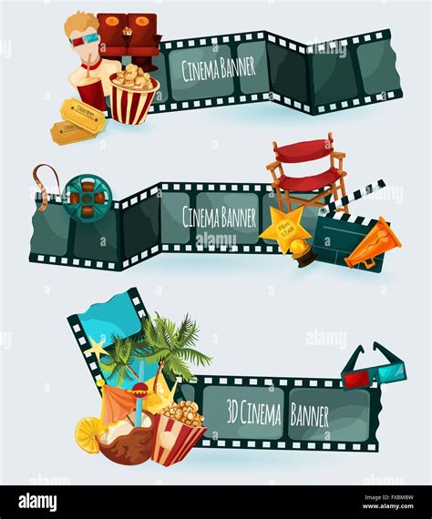 Cinema Banners Set Stock Vector Image & Art - Alamy