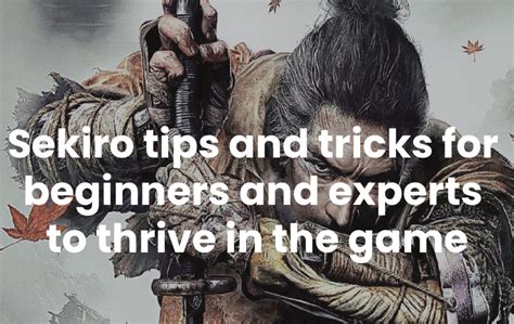 Sekiro tips and tricks for beginners and experts to thrive in the game