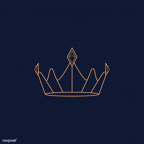 Luxurious blue crown design vector | free image by rawpixel.com ...