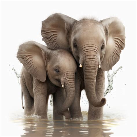 Baby Elephants Playing - Mohit184 - Digital Art & AI, Animals, Birds ...