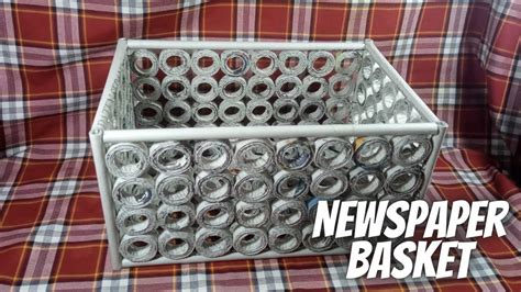 Newspaper Basket Box | How to make newspaper basket | Newspaper craft ...