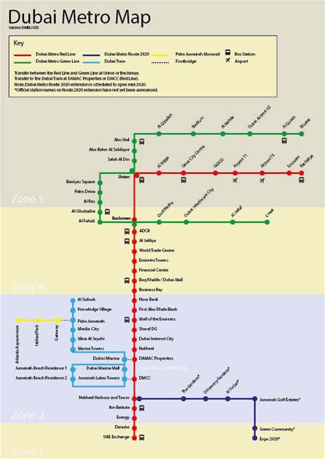 Dubai Metro Map | Interactive Route And Station Map | Metro map, Dubai ...