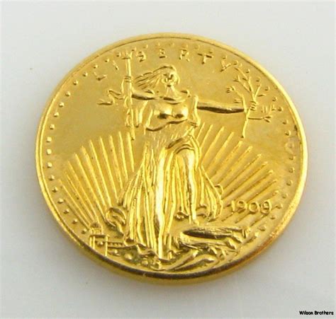 USA 20 Dollar Miniature Gold Coin Replica 22k by WilsonBrothers