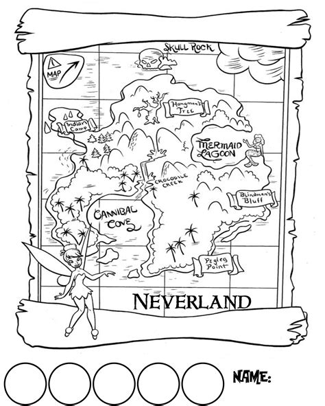 Neverland Map Printable