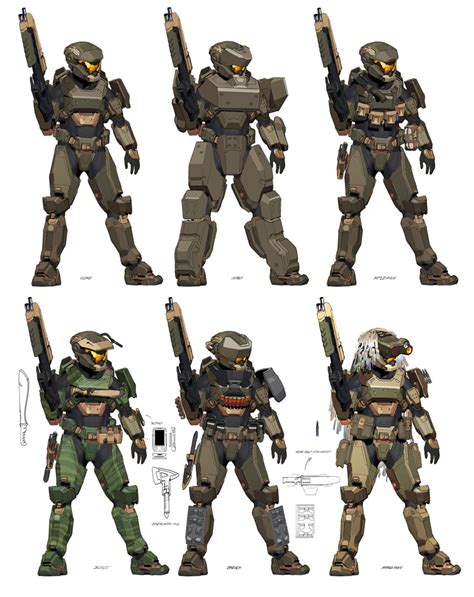 Core Armor Variations Art - Halo Infinite Art Gallery | Halo armor ...