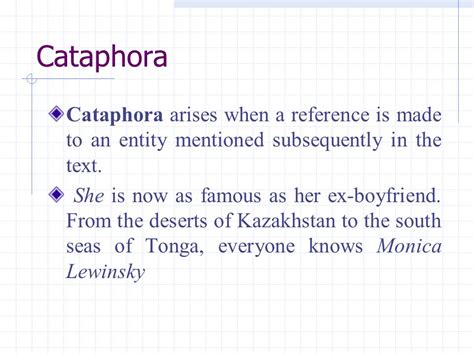 cataphora – Liberal Dictionary