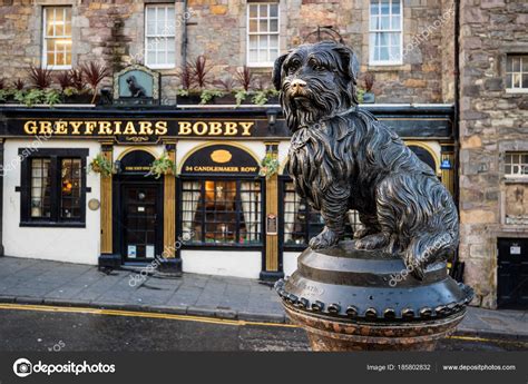 Een standbeeld van Greyfriars Bobby in Edinburgh – Redactionele ...