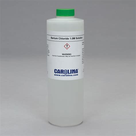 Barium Chloride Solution, 1.0 M Aqueous, Laboratory Grade, 500 mL ...