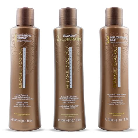 Brasil Cacau Keratin Treatment Kit 300ml 3piece | Costaline Hair and ...