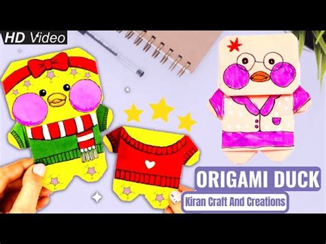 Easy Origami Paper Duck Lalafanfan: How To Make Origami Paper Duck