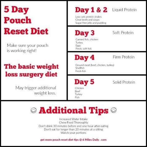 5 Day Pouch Reset Diet Pouch Reset Gastric Sleeve Diet ...