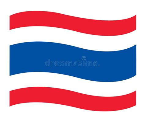 Thai Flag Icon , Thailand Flag Vector Stock Vector - Illustration of ...