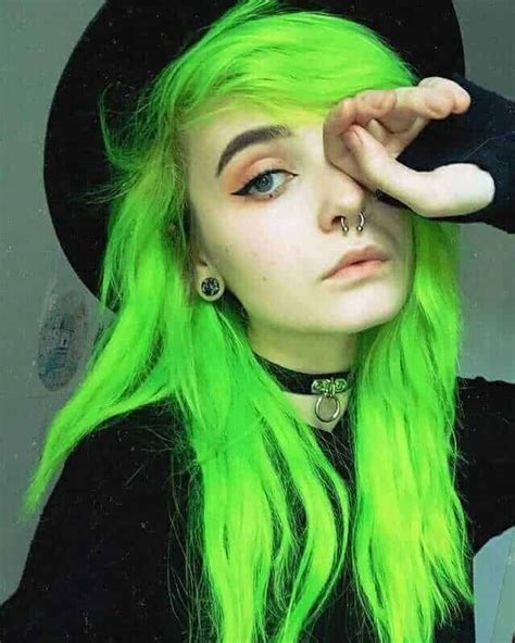 15 Bold and Vibrant Lime Green Hair Color Ideas