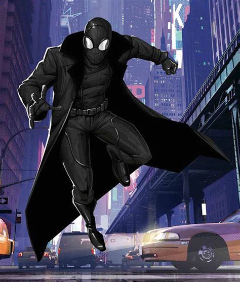 Into The Spider-Verse Spider Man Noir Coat - Jackets Creator