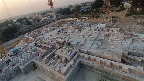 Ayodhya Ram temple: Construction underway for sanctum sanctorum | PICS ...