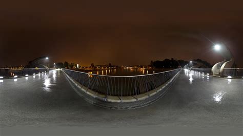 HDRI/ HDR of a river power station at night. | Openfootage