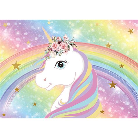 Buy Allenjoy 7x5ft Unicorn Rainbow Backdrop for Girls Birthday Party ...