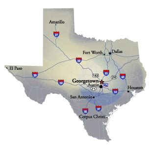 Map Of Georgetown Texas