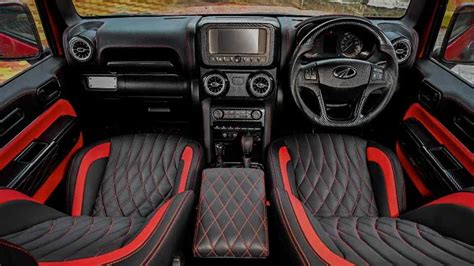 Modified Thar Red & Black - Auto Trade Interior