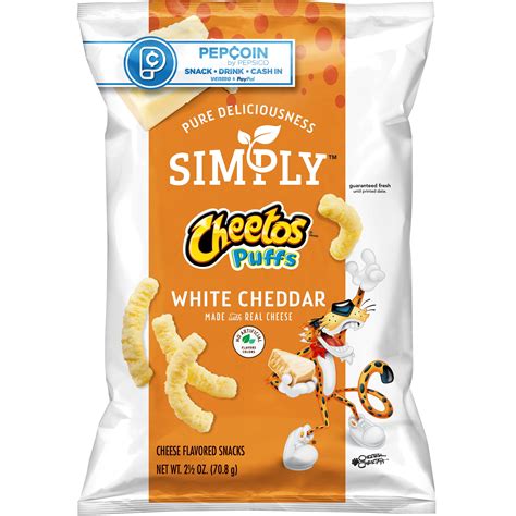 Cheetos, Simply, Puffs, White Cheddar, Cheese Flavored Snacks - SmartLabel™