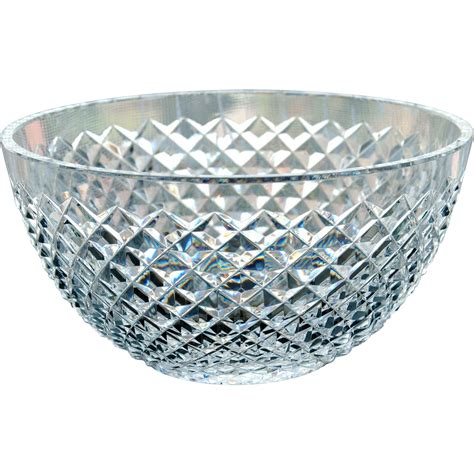 Waterford Bowl Alana Pattern Cut Glass Crystal Signed SOLD on Ruby Lane