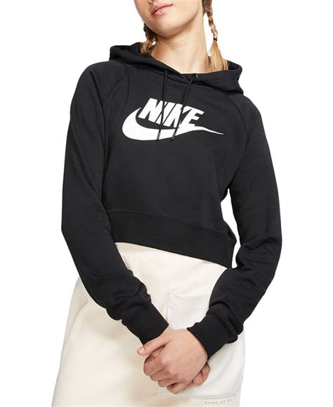 Nike Women's Sportswear Essential Cropped Hoodie & Reviews - Tops ...