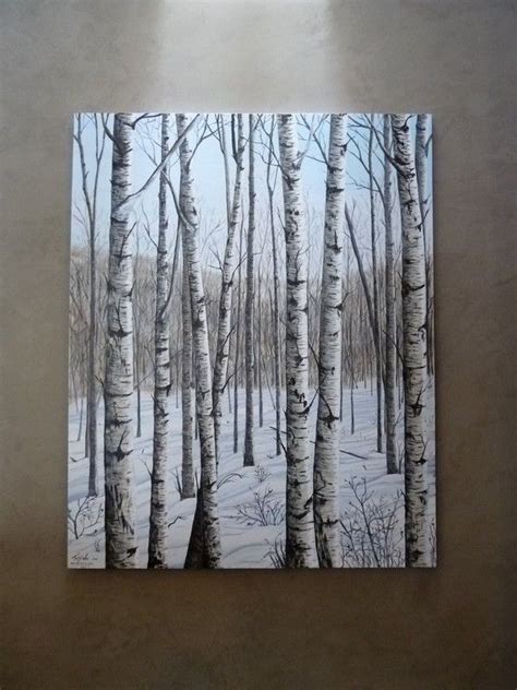 white birches | Birch tree art, Tree art, Art inspiration