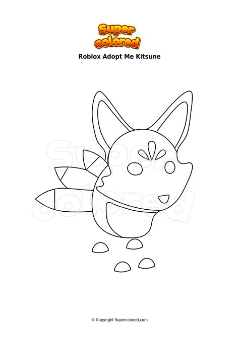 Coloring page Roblox Adopt Me Kitsune - Supercolored.com