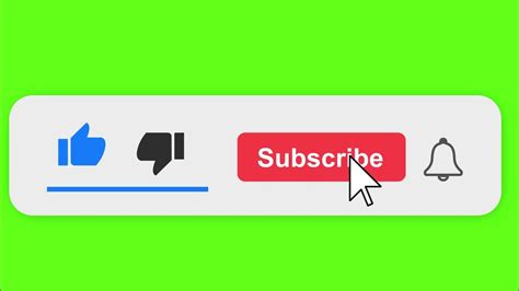 Youtube Like Share Subscribe animated button In green screen - YouTube