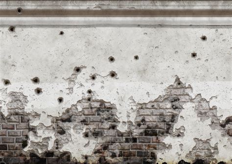 full frame, morbid, bullet holes, wall - building feature, plastered ...