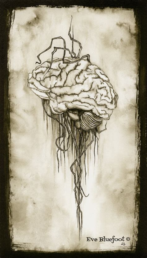 Poisonous Brain Illustration Human Brain Drawing Anatomy - Etsy