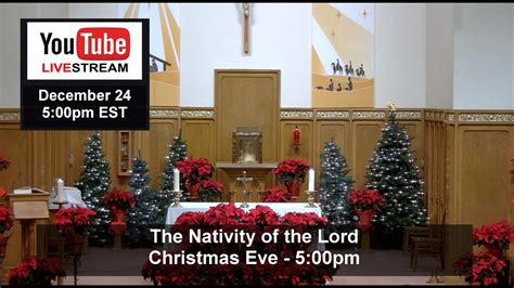 Christmas Eve 5pm Mass LIVE! Holy Name of Jesus Church, North Bay - YouTube