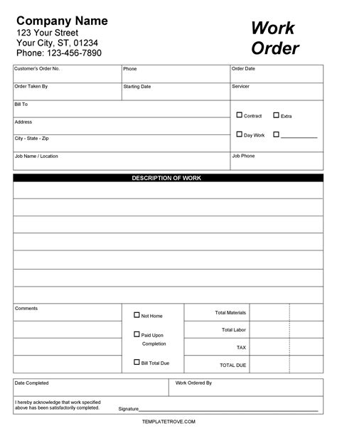 Sample Order Form Template | DocTemplates