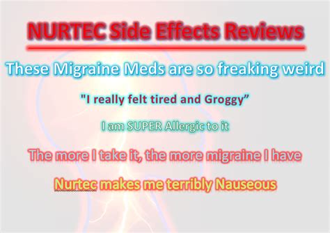 Nurtec Side Effects Reviews On Reddit By Migraine Patients