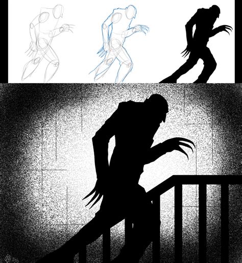 Nosferatu shadow progress by RobertoMochi on DeviantArt