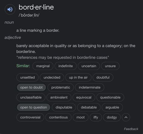 Borderline definition Blank Template - Imgflip