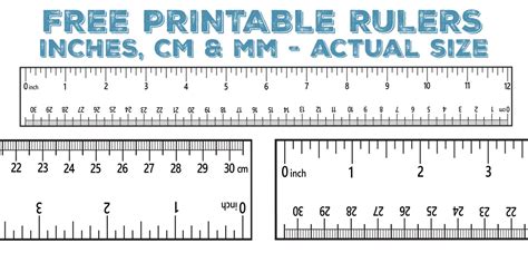 Printable Ruler - Free Accurate Ruler Inches, CM, MM - World of Printables