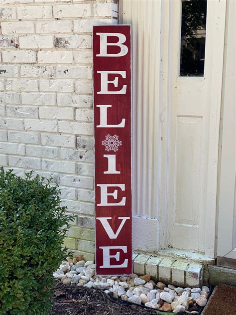 4' Believe sign Believe Sign Christmas Sign Christmas | Etsy