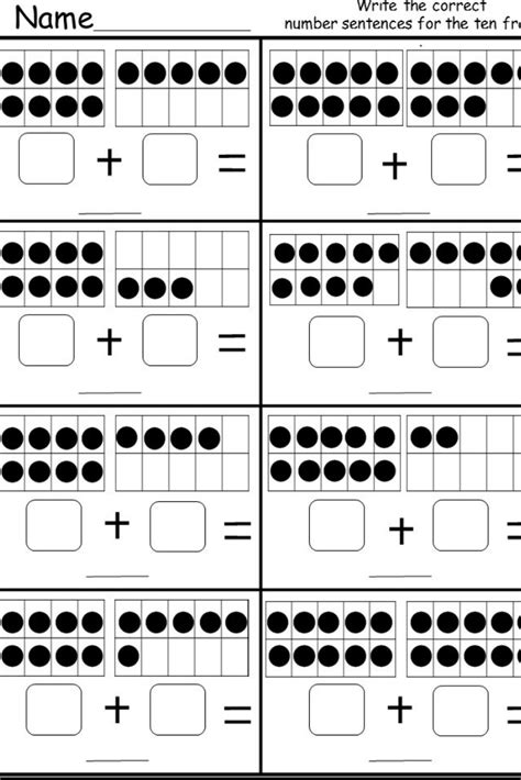 Adding And Subtracting Using Ten Frames