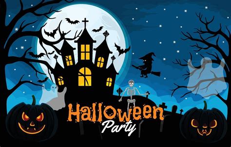 Happy Halloween Party Background 3243912 Vector Art at Vecteezy