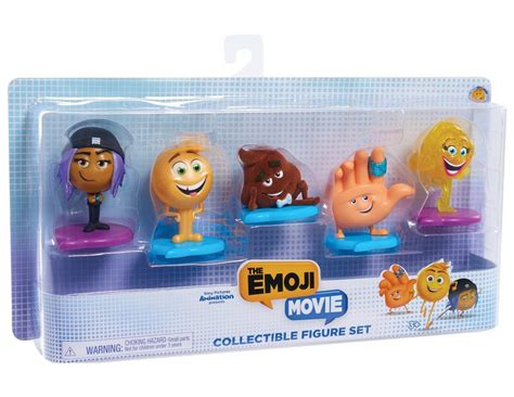 Emoji Movie Figurine Set | Emoji Galore | Emoji movie, Movie gift, Play ...