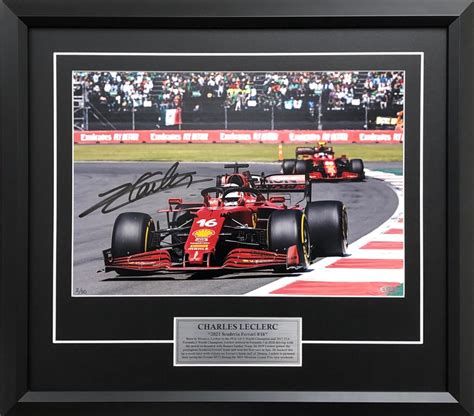 Charles Leclerc 2021 Mexico GP - Autographed Collectables