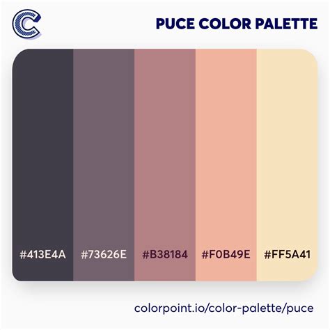 Stunning Puce Color Palette