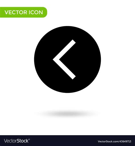 Arrow side icon minimal and creative Royalty Free Vector